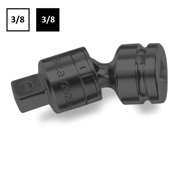 Beta 710/25 Snodo Macchina Quadro Maschio e Femmina 3/8" - BETA UTENSILI